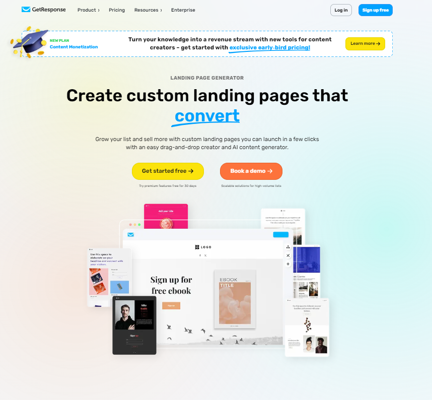 Landing page